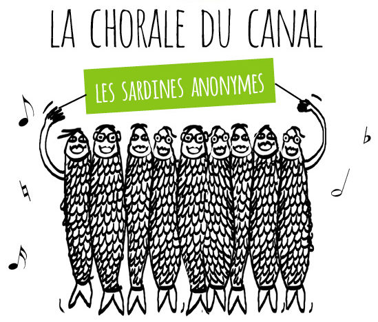 chorale adultes Sardines anonymes. Dessin Nathalie Chanrion