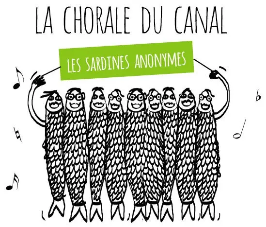 chorale adultes Sardines anonymes. Dessin Nathalie Chanrion