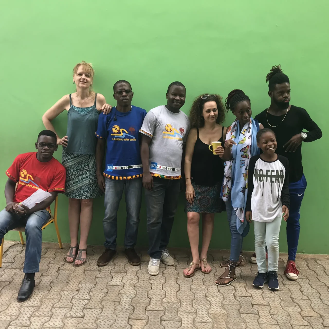 Avec l'Arbre à musique, à Yaoundé.